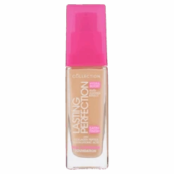 Lasting Perfection Satin Glow Foundation -Pet Shop 5054805047949 T1 Collection Lasting Perfection Shade 8W Beige Warm Full Coverage Foundation 27ml 1