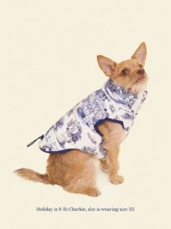 Manhunt Toile Puffer Jacket - Rachel Antonoff -Pet Shop little beast manhunt toile puffer jacket rachel antonoff dog parka 1133014289