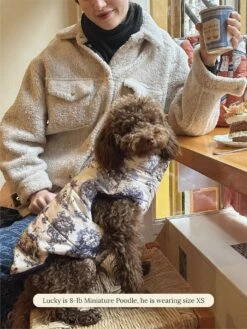 Manhunt Toile Puffer Jacket - Rachel Antonoff -Pet Shop little beast manhunt toile puffer jacket rachel antonoff dog parka 59942590578974