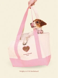 You Mean The World To Me Tote - Pink -Pet Shop little beast you mean the world to me tote pink dog carrier 1125624093