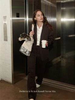 You Mean The World To Me Tote - Silver -Pet Shop little beast you mean the world to me tote silver dog carrier 1125624087